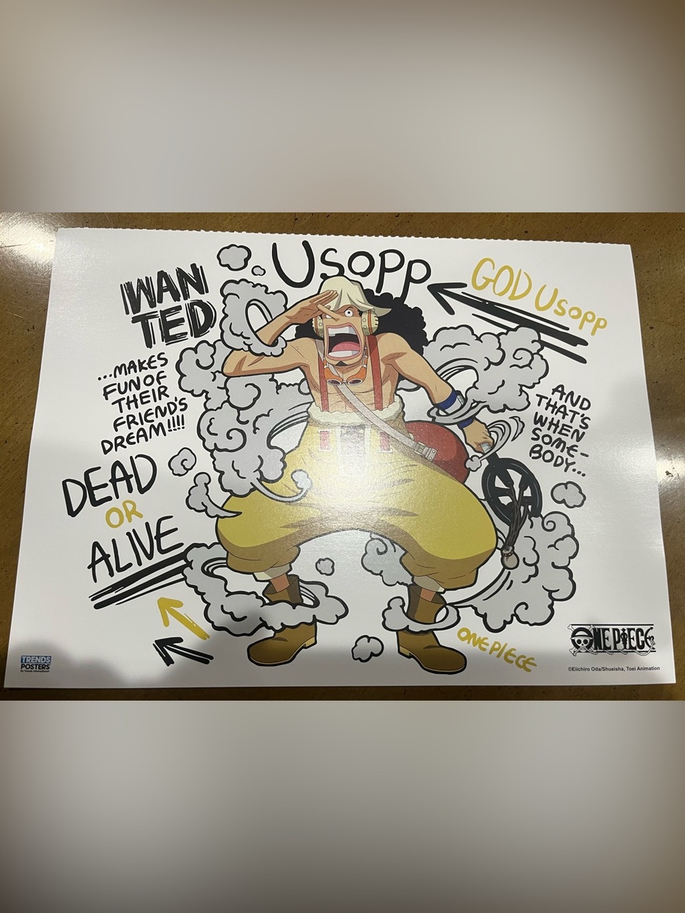 Onepiece Usopp Anime Poster - Yellow God Usopp Trends Posters